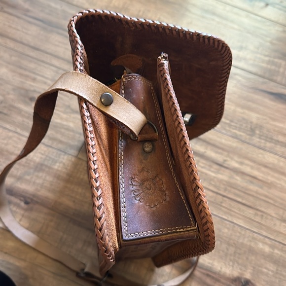 Thunderbird VINTAGE Hand Tooled Western Bag NWT - Picture 6 of 15